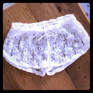 Victoria’s Secret White swimsuit cover up shorts